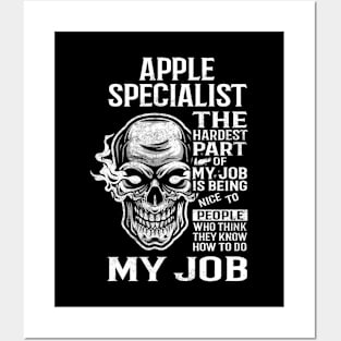 Apple Specialist T Shirt - The Hardest Part Gift Item Tee Posters and Art